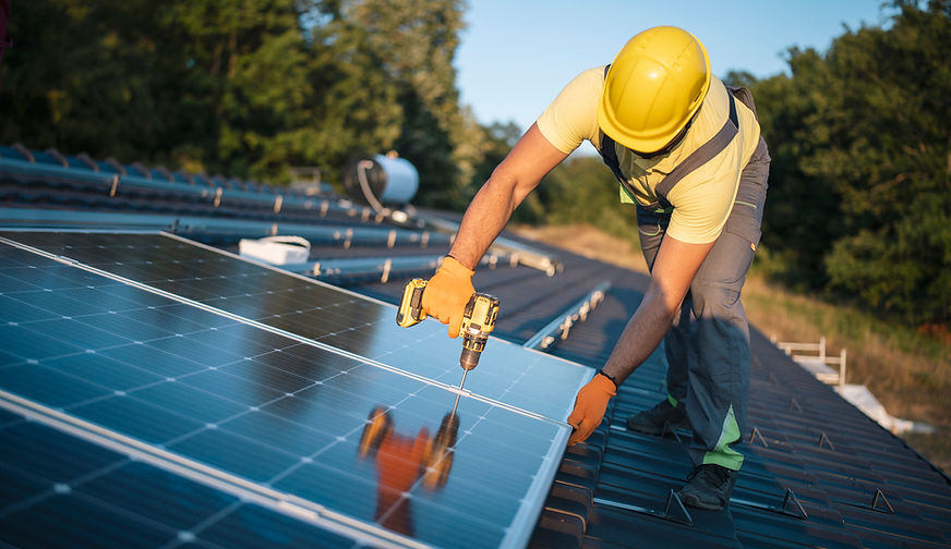 Installation einer Photovoltaikanlage